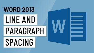 Word 2013 Line and Paragraph Spacing [upl. by Mail]