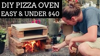 DIY OUTDOOR PIZZA OVEN FOR UNDER 40 HOW TO [upl. by Haek]