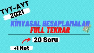 Kimyasal Hesaplamalar  Full Tekrar  Soru Çözümü  AYT Kimya [upl. by Sullivan]