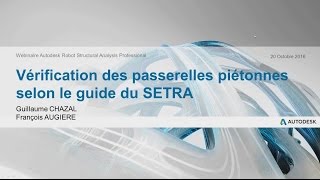 Vérification des passerelles piétonnes selon le guide du SETRA [upl. by Nyrmak]