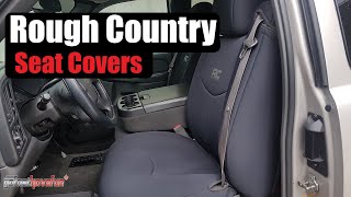 Rough Country Neoprene Seat Covers Chevy Silverado  AnthonyJ350 [upl. by Jamnis757]