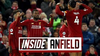 Inside Anfield Liverpool 32 West Ham  EXCLUSIVE tunnel cam from late win [upl. by Yroggerg]