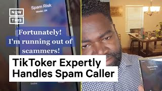 TikToker Scares Off Spam Callers [upl. by Gerri]