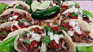 TACOS  Carne Asada Recipe  Street Tacos Recipe  Carne Asada Tacos Recipe [upl. by Osher341]