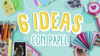 6 Manualidades con papel fáciles de hacer [upl. by Eizzo260]