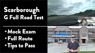 ScarboroughPort Union G Full Road Test  Full Route amp Tips on How to Pass Your Driving Test [upl. by Rosen]