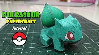 001 Bulbasaur Papercraft Tutorial Pokemon Papercraft [upl. by Brackett]