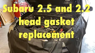 COMPLETE SUBARU HEAD GASKET REPLACEMENT start to finish [upl. by Budding]