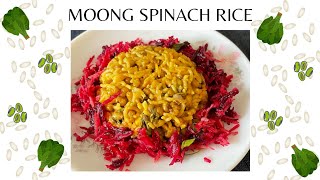 Moong Palak Rice [upl. by Acinoed]