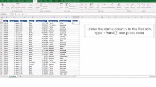 Random sampling using excel [upl. by Aokek354]