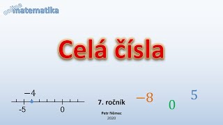 Celá čísla  Matematika 7 [upl. by Ecnerrot]