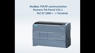 Siemens S7 1200 Modbus TCP communication with Windows client [upl. by Aiceila]