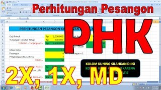 Cara menghitung Pesangon Karyawan di PHK dan Mengundurkan Diri [upl. by Vaasta]