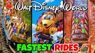 Top 10 Fastest Rides at Walt Disney World [upl. by Eerhs]