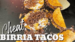 Birria Style Tacos on the Flat Top Grill [upl. by Neellek]