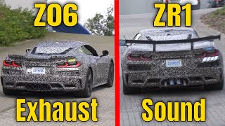 New Corvette Z06 vs ZR1 Exhaust Sound [upl. by Cooper964]