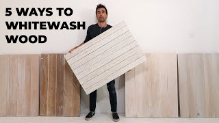 5 DIY White Wash Finishes for Wood [upl. by Pepi]