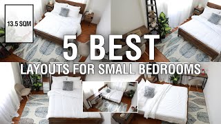 5 Best Layouts For Small Bedrooms 135 sqm  MF Home TV [upl. by Imef402]