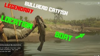 Legendary BULLHEAD CATFISH amp BOAT LOCATION Red Dead Redemption 2 [upl. by Eerrahs]