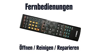 Fernbedienung  Öffnen  Reinigen  Reparieren [upl. by Gnanmos819]