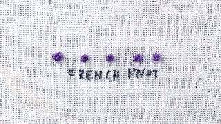 How to do a French Knot [upl. by Latton]