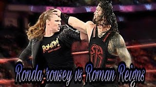 Ronda rousey vs Roman Reigns full match highlights [upl. by Daggett]