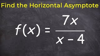 Learn how to find the horizontal asymptote [upl. by Lorette]