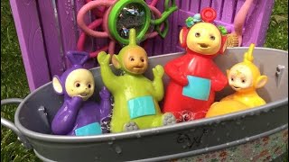 Wellie Wishers BUBBLE Making BATHTUB Opening with TELETUBBIES TOYS [upl. by Pavier657]