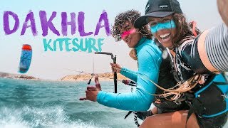 Kitesurf VLOG Dakhla Sahara Occidental Maroc  KITEBOARDING POV [upl. by Kirbee683]