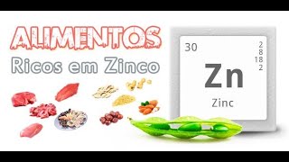 15 ALIMENTOS RICOS EM ZINCO [upl. by Adnofal]