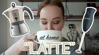 HOW TO MAKE A quotLATTEquot AT HOME moka pot  frother [upl. by Jorgan]