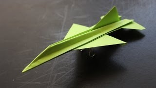 How to make a cool paper plane origami instruction F16 [upl. by Peria]