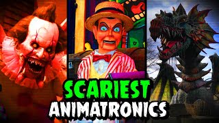 Top 13 Scariest Theme Park Animatronics Ft TPM vids [upl. by Reese413]