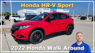 2022 Honda HRV Sport Walk Around Review [upl. by Llessur655]