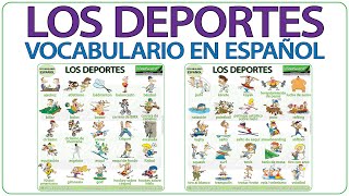 Los deportes en español  Names of Sports in Spanish  Aprender español  Vocabulario en español [upl. by Onilatac]