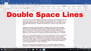 How To Double Space Lines In Microsoft Word EASY Tutorial [upl. by Clevie]