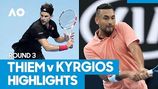 Dominic Thiem vs Nick Kyrgios Match Highlights 3R  Australian Open 2021 [upl. by Bluefarb]