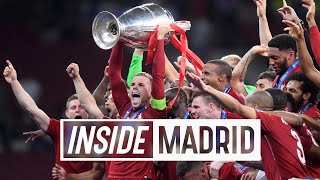 Inside Madrid Tottenham 02 Liverpool  The Reds lift the European Cup [upl. by Auqinahc]