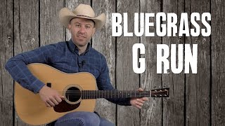 The quotG Runquot  10 Examples  Bluegrass Guitar Lesson with Tablature [upl. by Hevak]