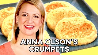 Professional Baker Teaches You How To Make CRUMPETS [upl. by Ihcego674]