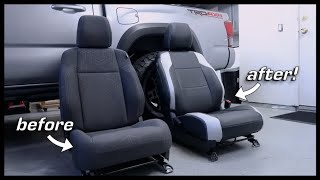 New Toyota Tacoma SEAT COVERS  PRP Install Review amp How to Custom Order [upl. by Alyehc]