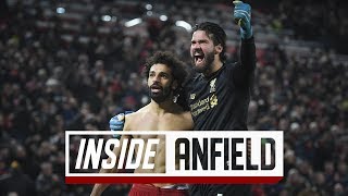 Inside Anfield Liverpool 20 Manchester United  Incredible scenes after Salahs late strike [upl. by Nahc]