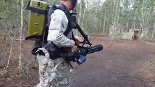 Paintball minigun in action [upl. by Baggs]