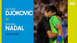 Novak Djokovic vs Rafael Nadal in the longest final in Grand Slam history  Australian Open 2012 [upl. by Arakaj647]