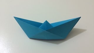 COMO HACER UN BARCO DE PAPEL TUTORIAL PAPIROFLEXIA ORIGAMI [upl. by Gittle]