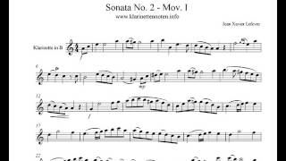 Lefevre Sonata No2 Mov IAllegro [upl. by Gilcrest]