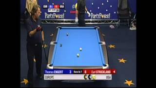 Mosconi Cup Top 5 Moments No5  Earl Strickland snaps his cue [upl. by Yeliah]