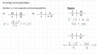 Kruislings vermenigvuldigen 3 HAVO [upl. by Christoffer]