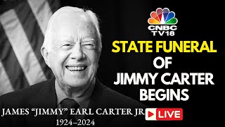 USA LIVE Former US President Jimmy Carters State Funeral Begins in Atlanta Georgia  Plains N18G [upl. by Paddy374]