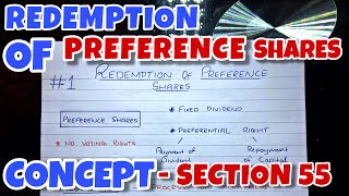 1 Redemption of Preference Shares  Concept By Saheb Academy  BCOM  BBA  CA INTER [upl. by Streetman]